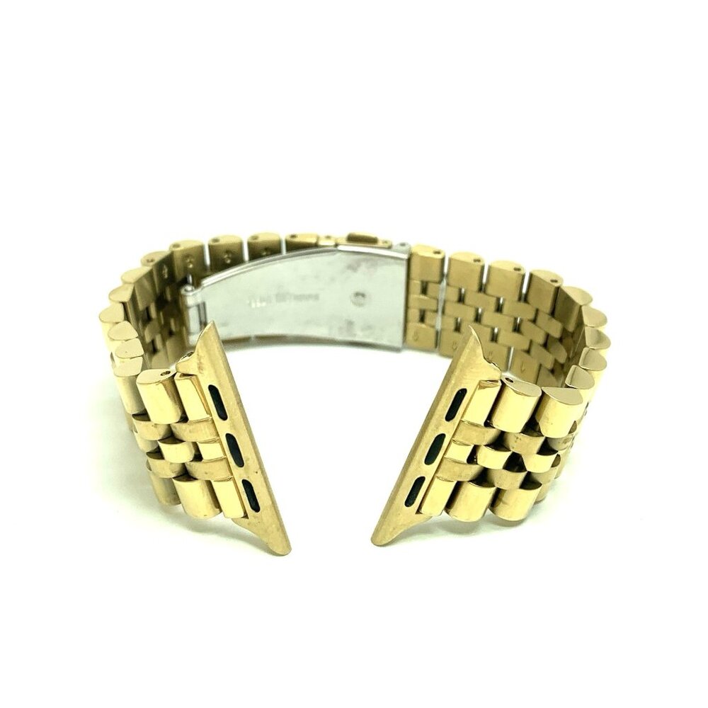 Michael Kors Women's Apple Watch 38-45mm Band Gold Steel Bracelet MKS8055E